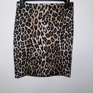 Cache Leopard Print Mini Skirt
